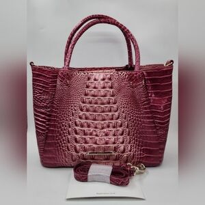 Brahmin Small Mallory Satchel in Lotus Melbourne